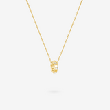 Collares a juego de plata de ley para parejas "Candado de Tiempo Infinito" de FANCIME
