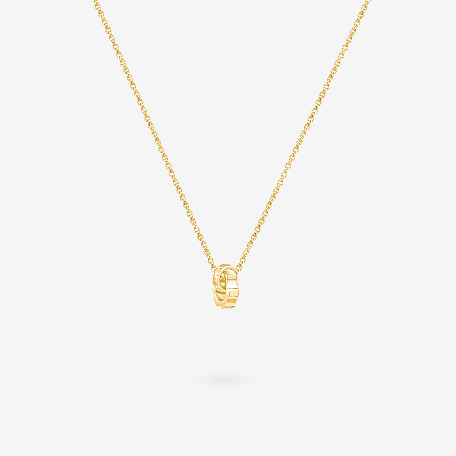 Collares a juego de plata de ley para parejas "Candado de Tiempo Infinito" de FANCIME