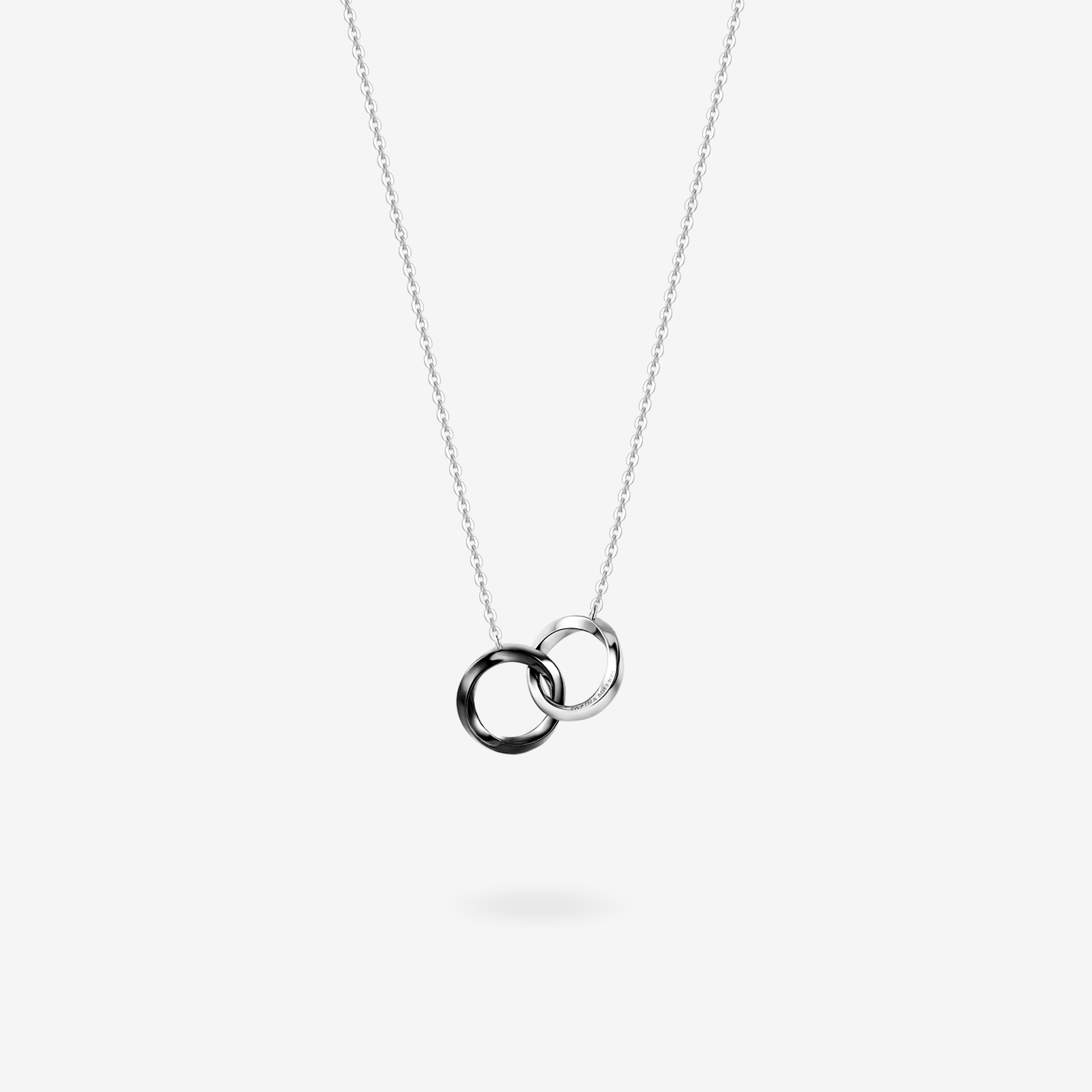 Collar de pareja FANCIME "Juntos" entrelazados en plata de ley