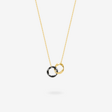 Collar de pareja FANCIME "Juntos" entrelazados en plata de ley