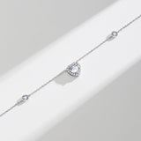 Collar con forma de corazón "Glam Heart" en plata de ley