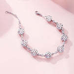 FANCIME "Pink Addiction" Tennis Link Sterling Silver Bracelet  Show