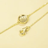 FANCIME Blue Evil Eye 14k Solid Yellow Gold Bracelet Back