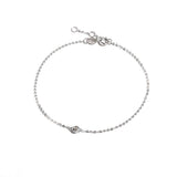 FANCIME Line & Dots Diamond Minimalist 18K Solid Gold Bracelet White Main