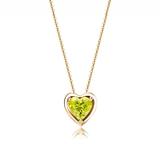 FANCIME Stunning Birthstone 14K Yellow Gold Necklace Main