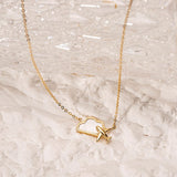 FANCIME "Dreamer" Cloud Mother Of Pearl Airplane 14k Yellow Gold Necklace Detail2