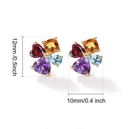 14k "Rainbow Flower" Studs - FANCI ME
