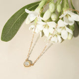 FANCIME Mellow S Round 18K Solid Gold Necklace Detail