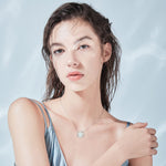 FANCIME "Magic Wish" Moon Star 14K Gold Necklace Show2