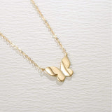 Fanci "Dreamy Butterfly" Butterfly 14K Yellow Gold Necklace Main2