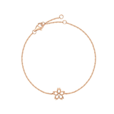 FANCIME "Lia" Cherry Blossom Flower 14K Rose Gold Bracelet Main